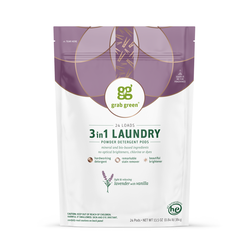 3 in 1 Laundry Detergent Pods - Lavender with Vanilla