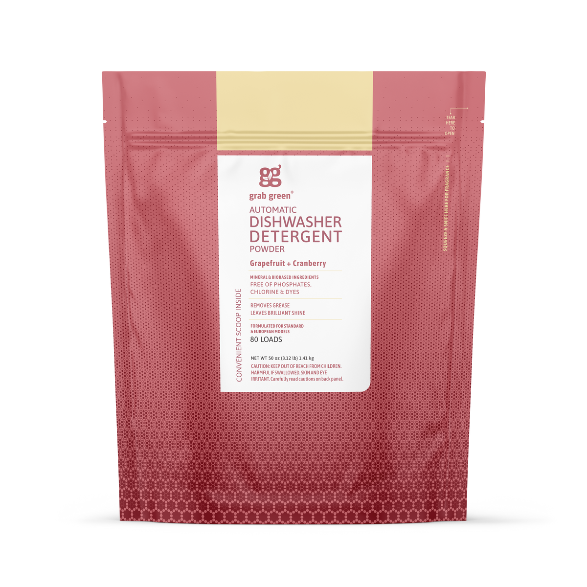 Automatic Dishwashing Detergent Powder - Grapefruit with Cranberry