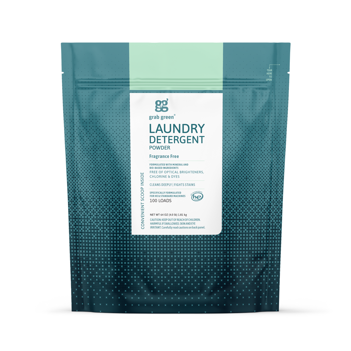 3 in 1 Laundry Detergent Powder - Fragrance Free