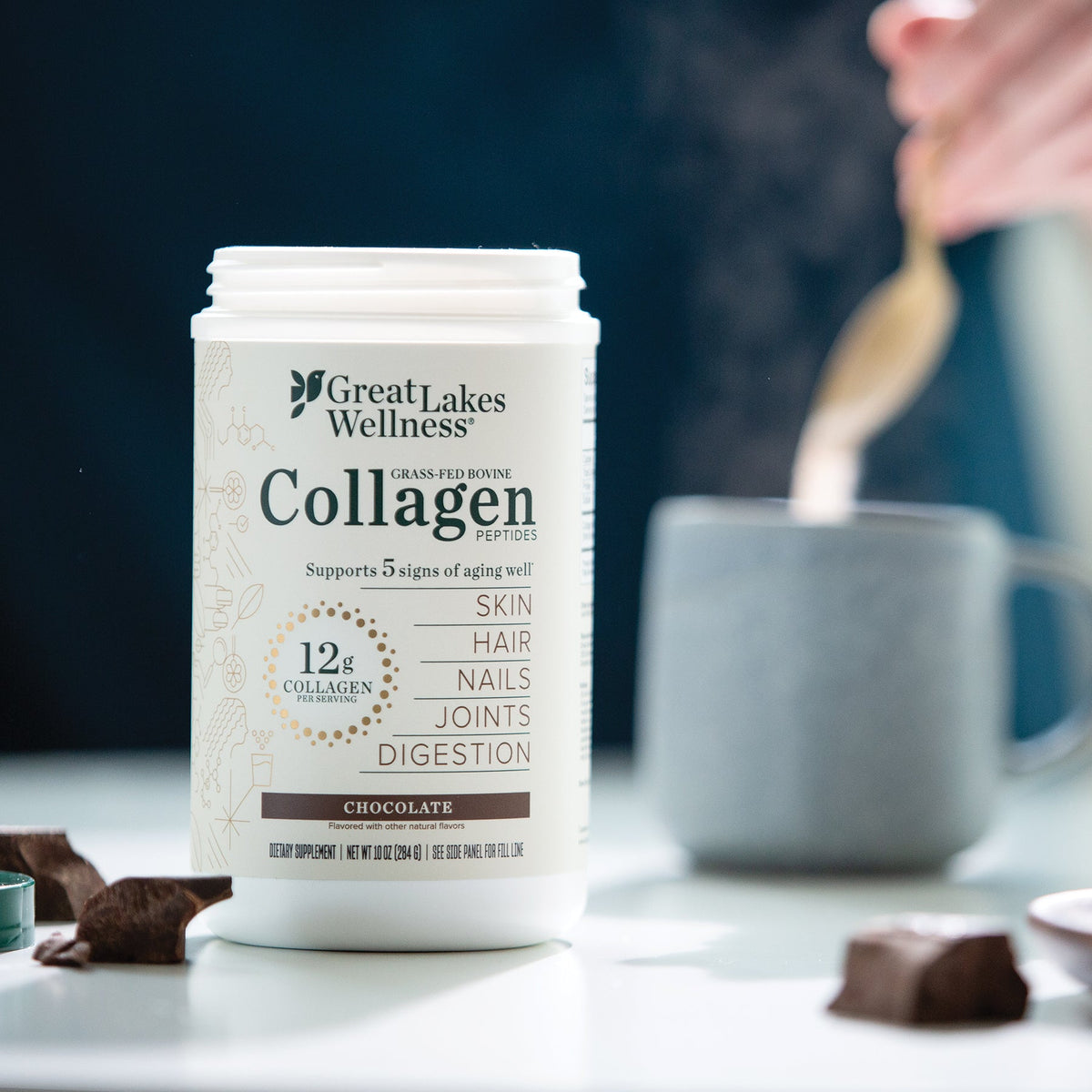 Everyday Home Bovine Collagen Peptides Powder, Flavored for daily home and personal routines with general everyday essentials