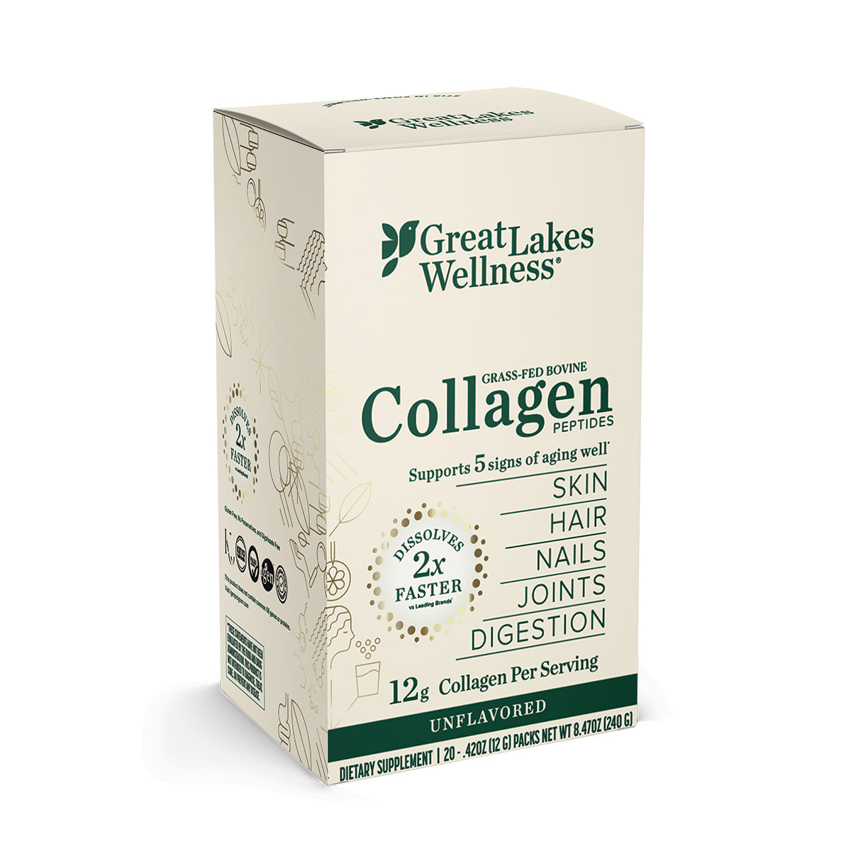 Routine Ready Bovine Collagen Peptides Dissolvable Powder Sticks for daily home and personal routines with general everyday essentials