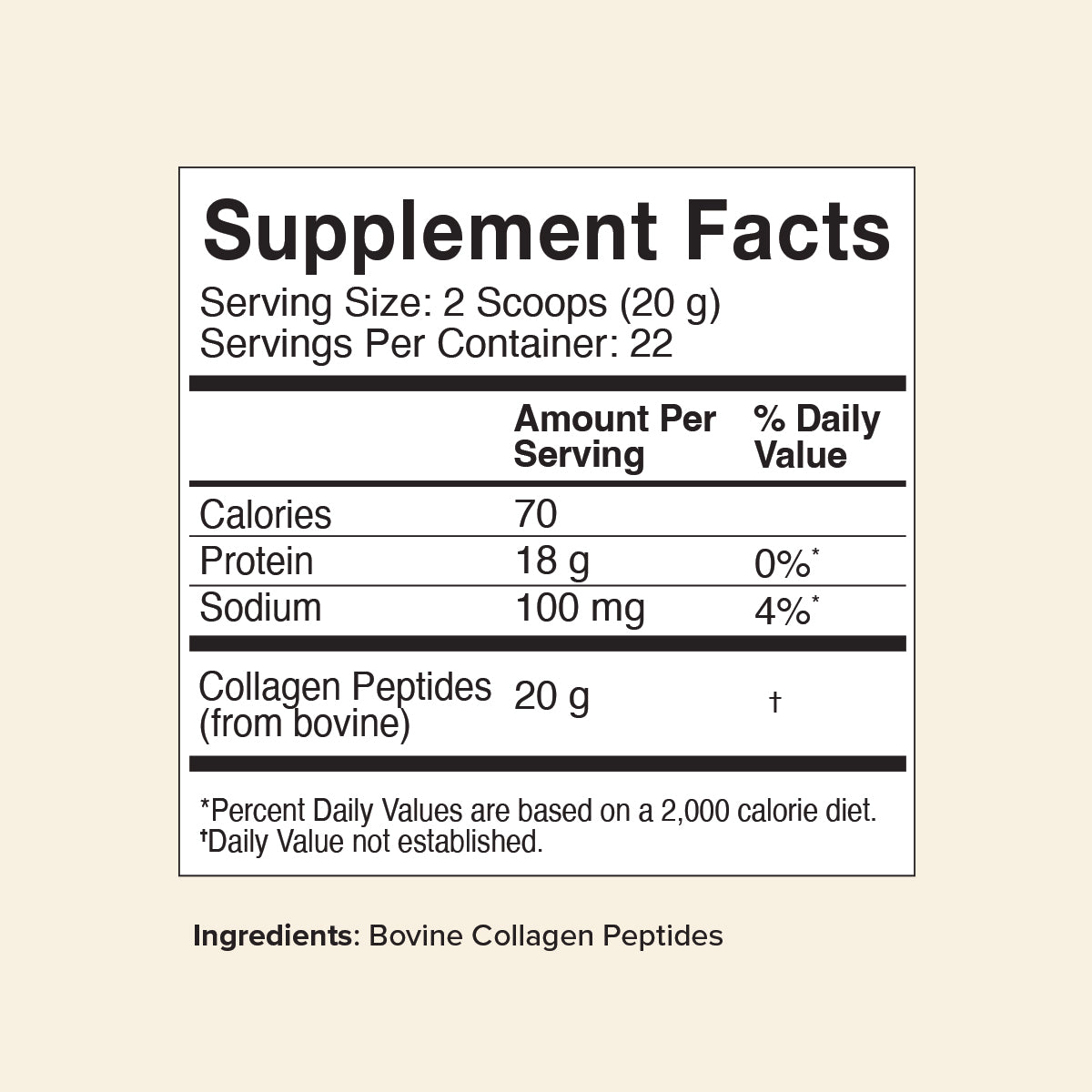 Daily Care Bovine Collagen Peptides Powder, Unflavored for daily home and personal routines with general everyday essentials