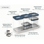 Routine Ready Glass Airtight Container Set for daily home and personal routines with cookware food storage and kitchen tools