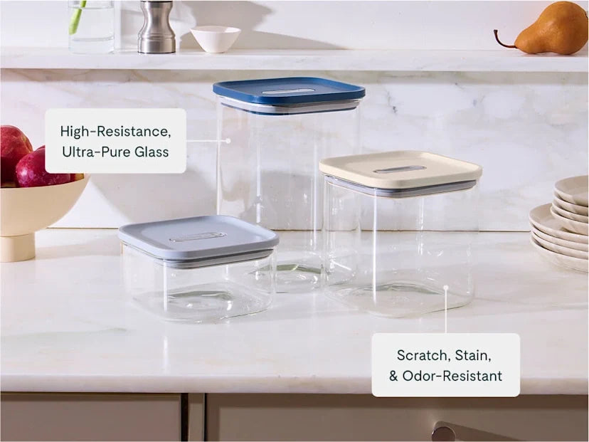 Practical Living Glass Airtight Container, 4 qt for daily home and personal routines with cookware food storage and kitchen tools