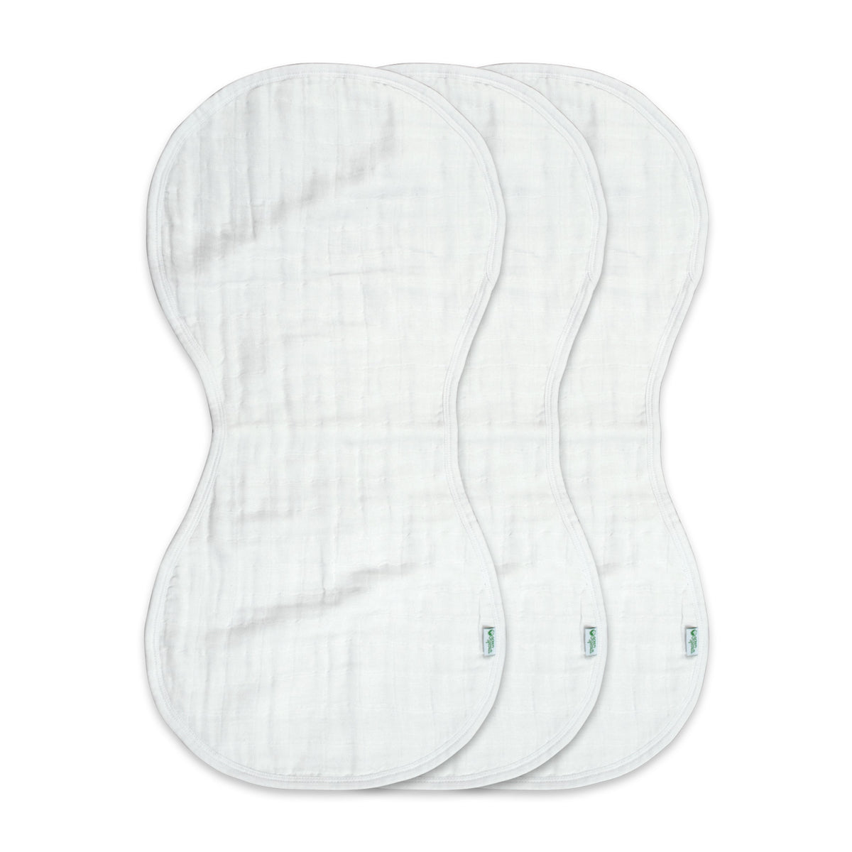 100% Certified Organic Cotton Muslin Burp Cloths