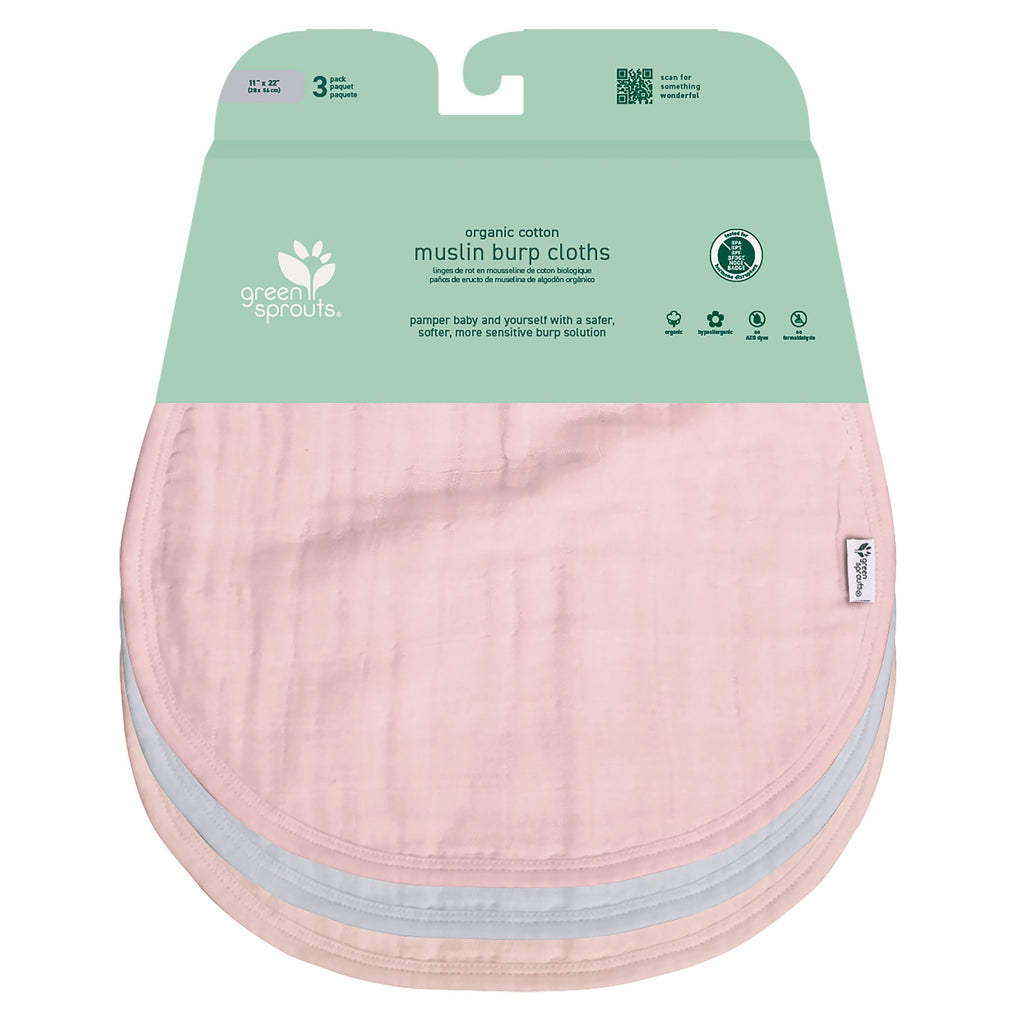 Practical Living fully Certified Organic Cotton Muslin Burp Cloths for daily home and personal routines with general everyday essentials