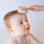 Daily Care Baby Goat-Hair Brush and Comb Set for Baby s Delicate Scalp for daily home and personal routines with hair care