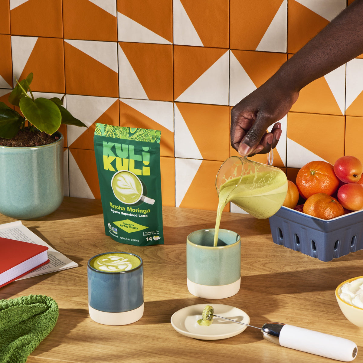 Practical Living Energizing Organic Superfood Latte for daily home and personal routines with pantry foods and beverages
