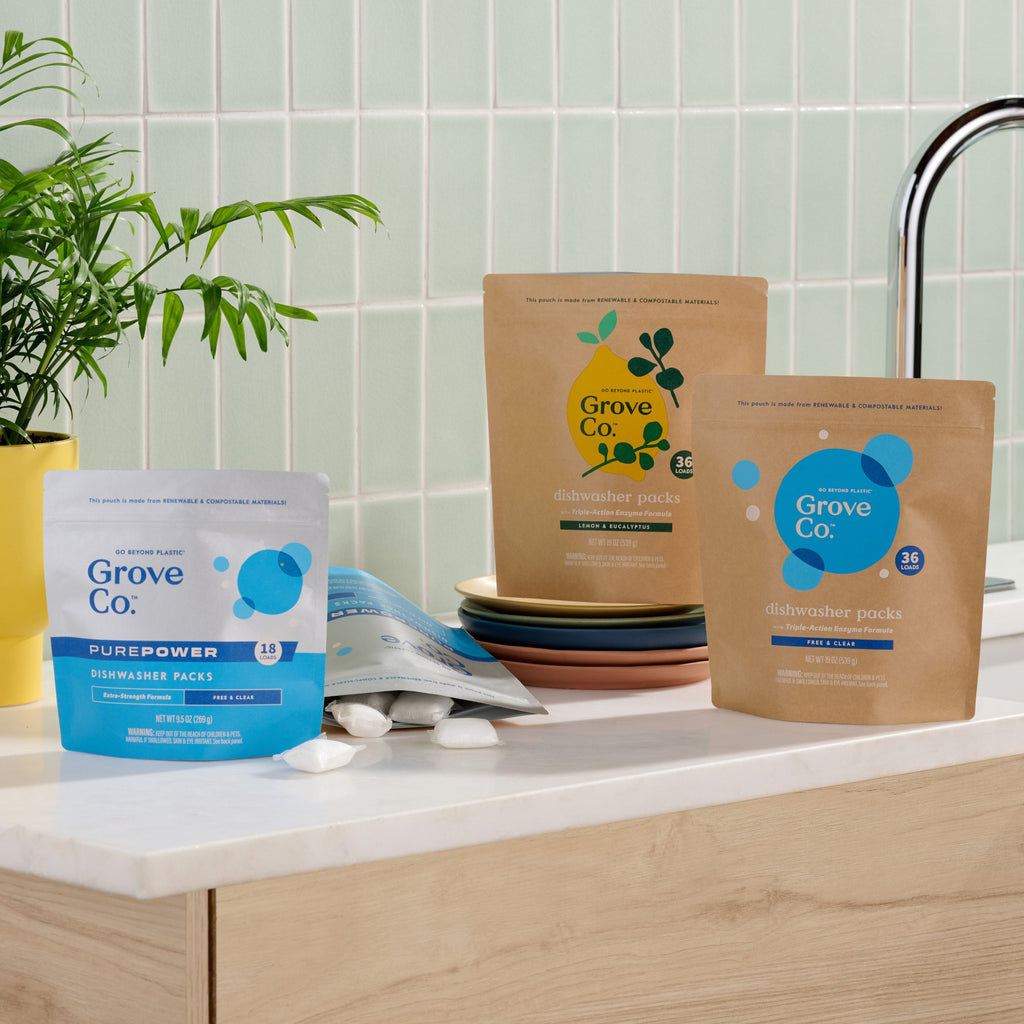 Everyday Home Dishwasher Detergent Packs Triple-Action Clean for daily home and personal routines with cleaning laundry and paper products