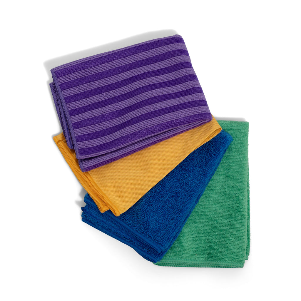Home Essentials Buy One, Get One included Assorted Cleaning Cloths Set for daily home and personal routines with cleaning laundry and paper products