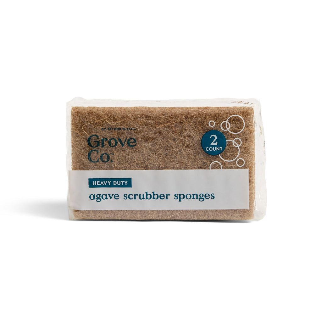 Practical Living Heavy-Duty Agave Scrubber Sponges for daily home and personal routines with cleaning laundry and paper products
