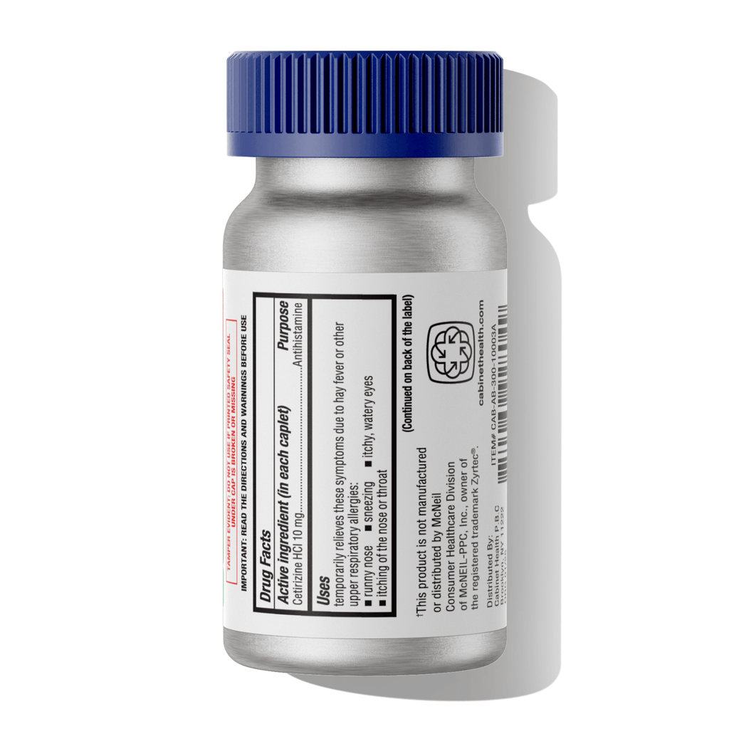 Daily Care All Day Allergy Relief Caplets - Cetirizine HCl 10mg for daily home and personal routines with general everyday essentials