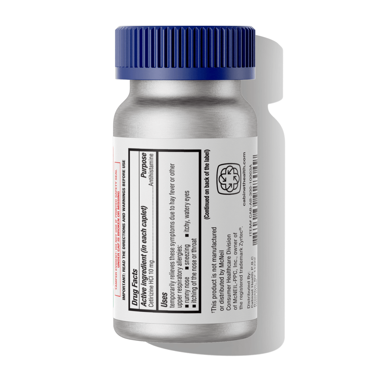 Daily Care All Day Allergy Relief Caplets - Cetirizine HCl 10mg for daily home and personal routines with general everyday essentials