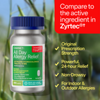 Daily Care All Day Allergy Relief Caplets - Cetirizine HCl 10mg for daily home and personal routines with general everyday essentials