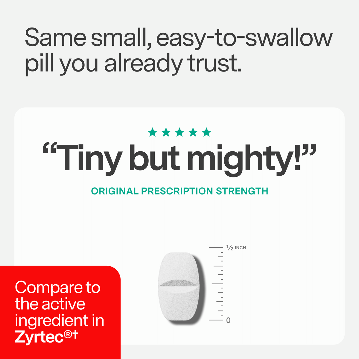 Daily Care All Day Allergy Relief Caplets - Cetirizine HCl 10mg for daily home and personal routines with general everyday essentials