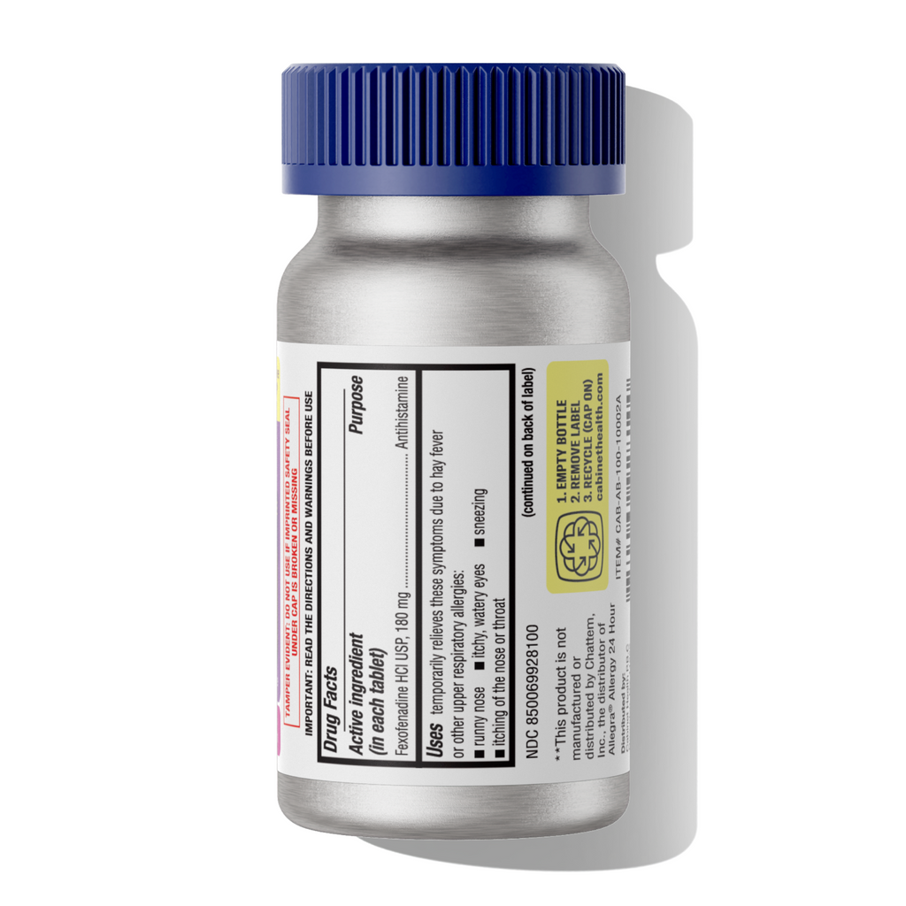 Home Essentials Allergy Relief Tablets - Fexofenadine HCl 180mg for daily home and personal routines with general everyday essentials