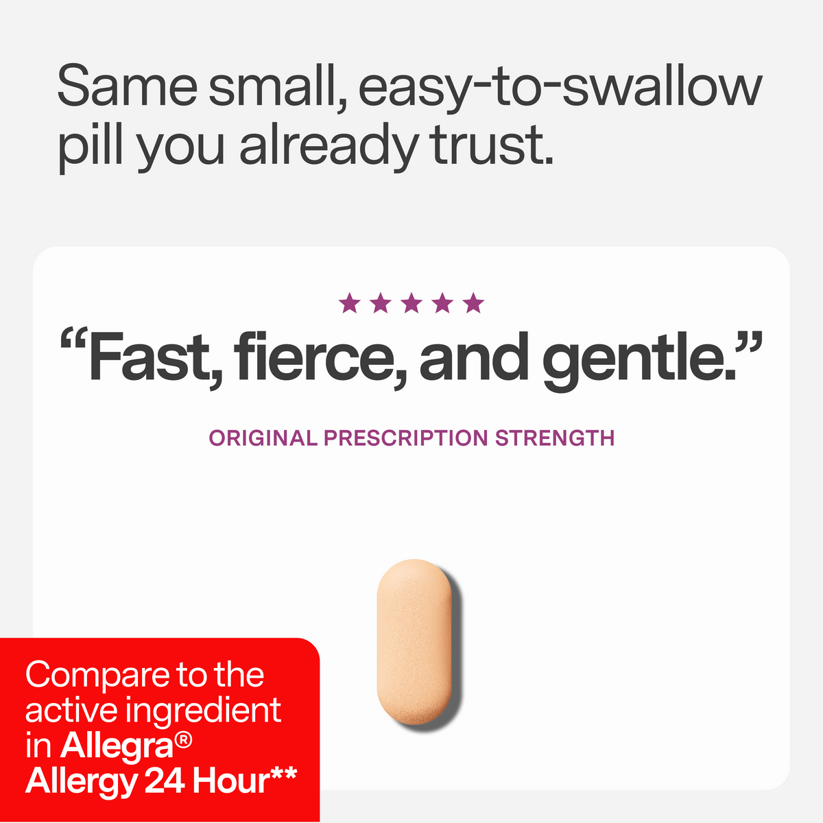 Home Essentials Allergy Relief Tablets - Fexofenadine HCl 180mg for daily home and personal routines with general everyday essentials
