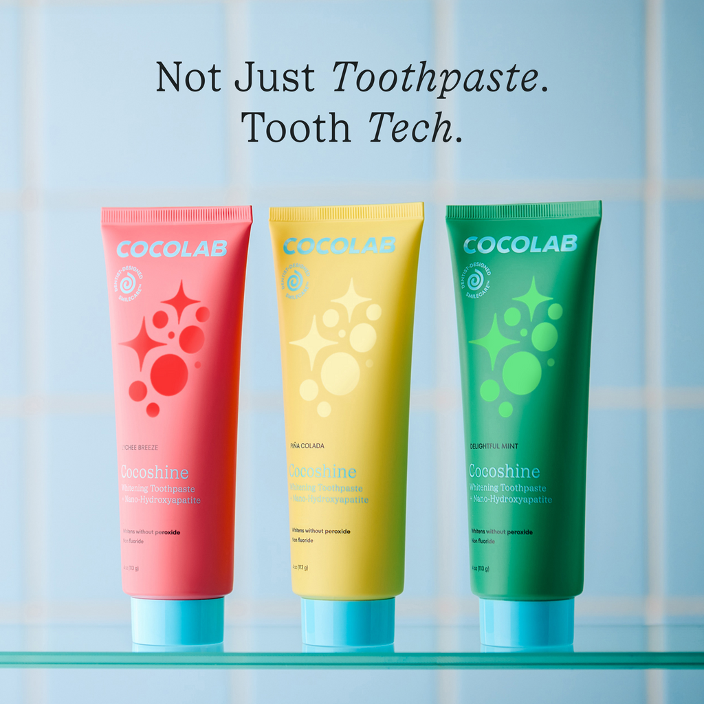 Daily Care Cocoshine Whitening Toothpaste - Fluoride included for daily home and personal routines with oral care