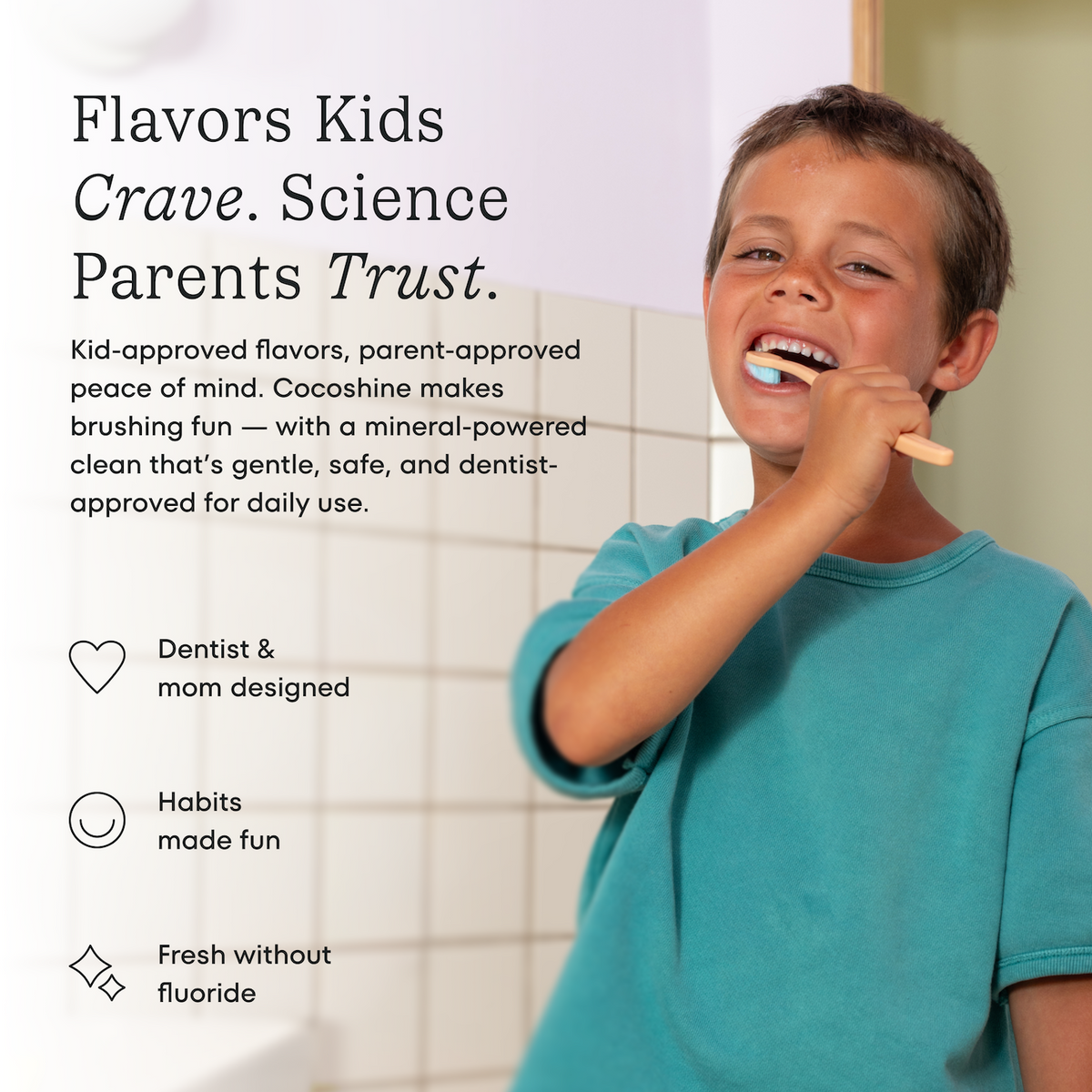 Daily Care Cocoshine Whitening Toothpaste - Fluoride included for daily home and personal routines with oral care
