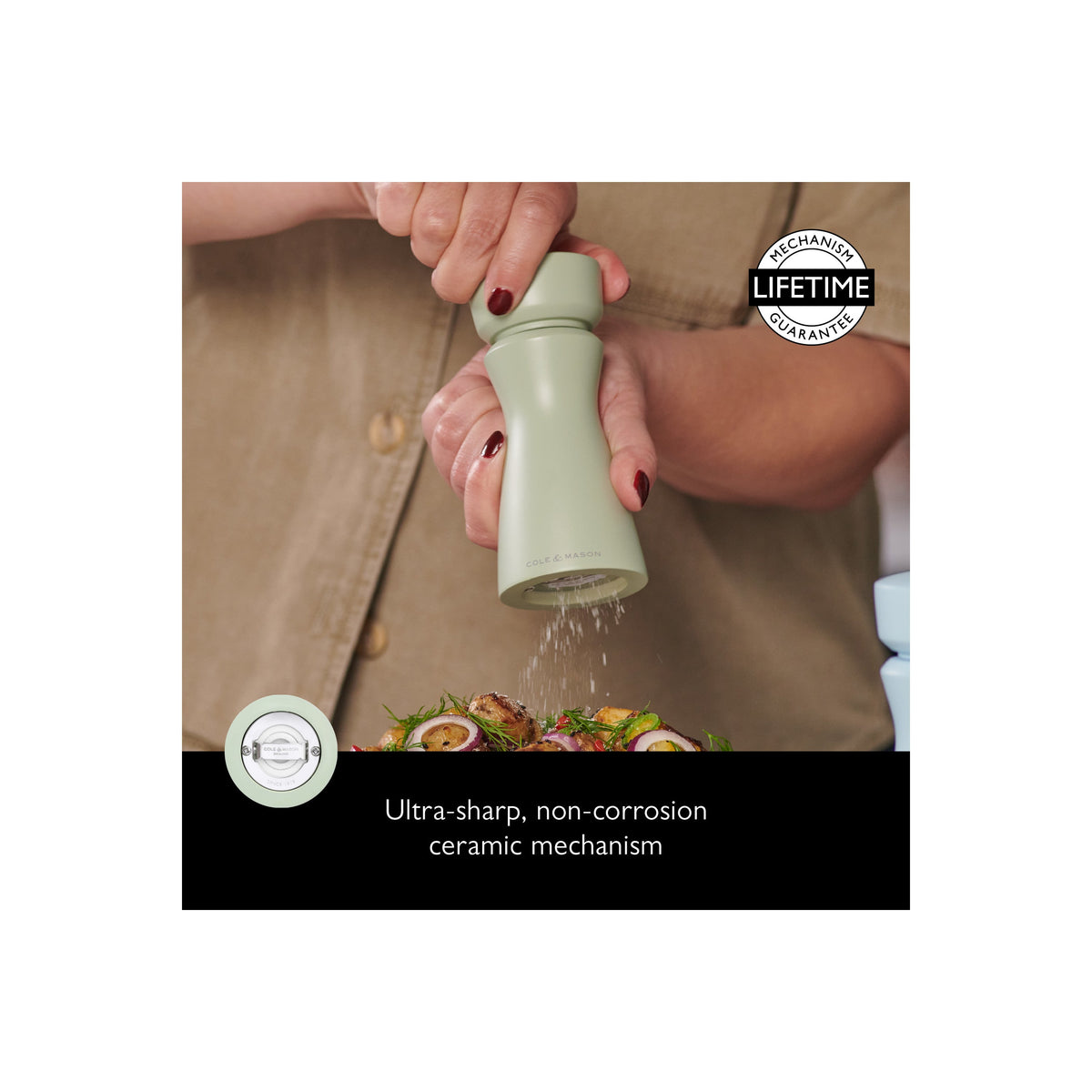 Everyday Home 2-in-1 Kenton Salt and Pepper Mill with Ceramic Grinder for daily home and personal routines with cookware food storage and kitchen tools