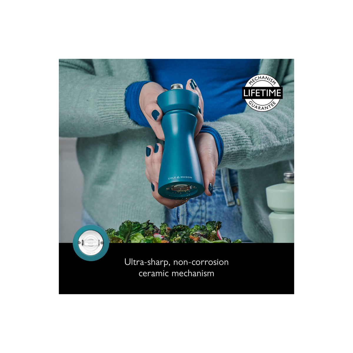 Everyday Home 2-in-1 Kenton Salt and Pepper Mill with Ceramic Grinder for daily home and personal routines with cookware food storage and kitchen tools