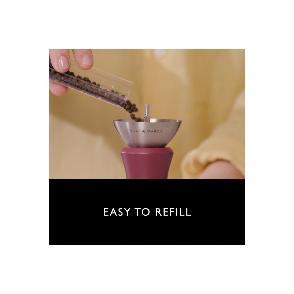Everyday Home 2-in-1 Kenton Salt and Pepper Mill with Ceramic Grinder for daily home and personal routines with cookware food storage and kitchen tools
