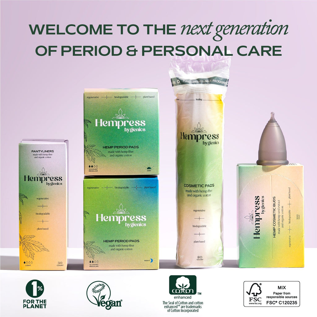 Daily Care Hemp Regular Pad for daily home and personal routines with bath body and hygiene