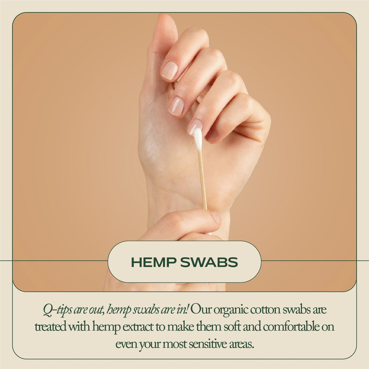 Home Essentials Hemp Swabs for daily home and personal routines with general everyday essentials