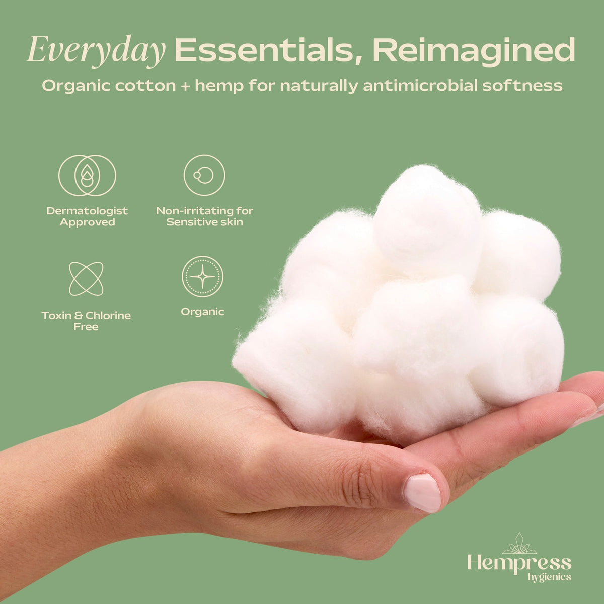 Practical Living Hemp and Cotton Balls for daily home and personal routines with general everyday essentials