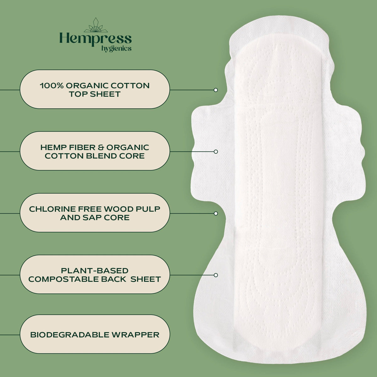Routine Ready Hemp Overnight Pads for daily home and personal routines with bath body and hygiene