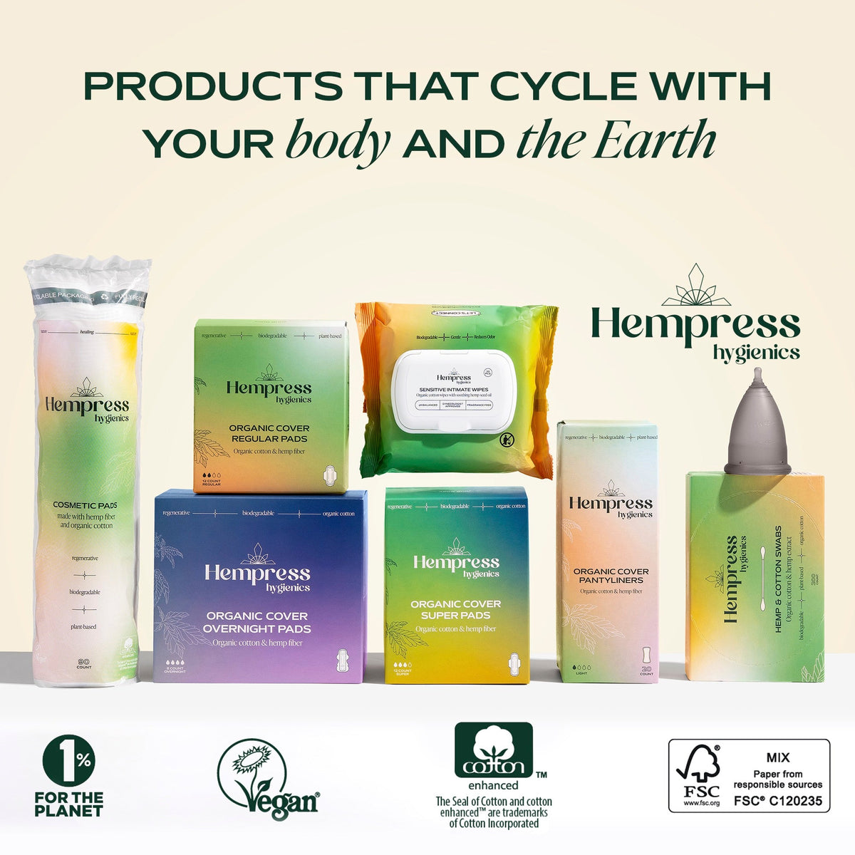 Routine Ready Hemp Overnight Pads for daily home and personal routines with bath body and hygiene