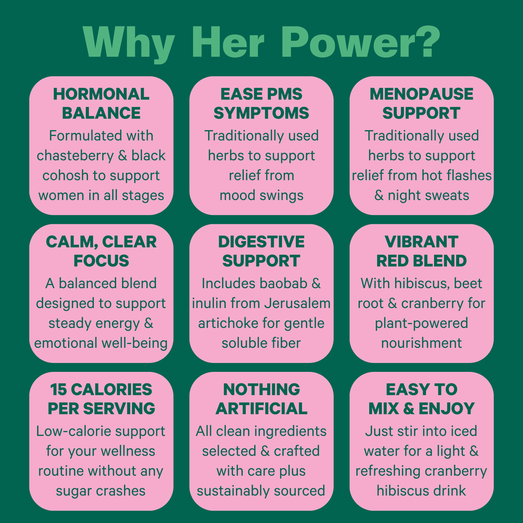 Practical Living Her Power Superfood Drink Mix for daily home and personal routines with pantry foods and beverages