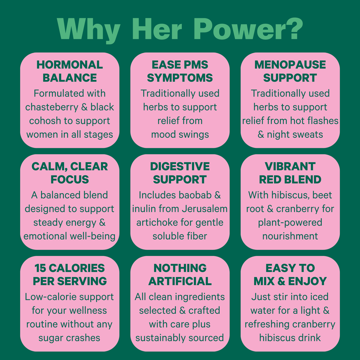 Practical Living Her Power Superfood Drink Mix for daily home and personal routines with pantry foods and beverages