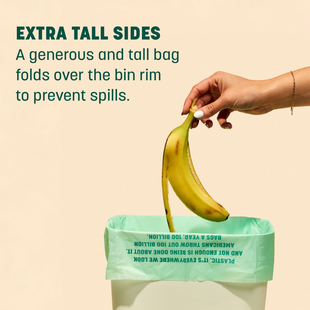 Home Essentials Compostable Small Space Bags, 4 gal - Unscented for daily home and personal routines with cleaning laundry and paper products
