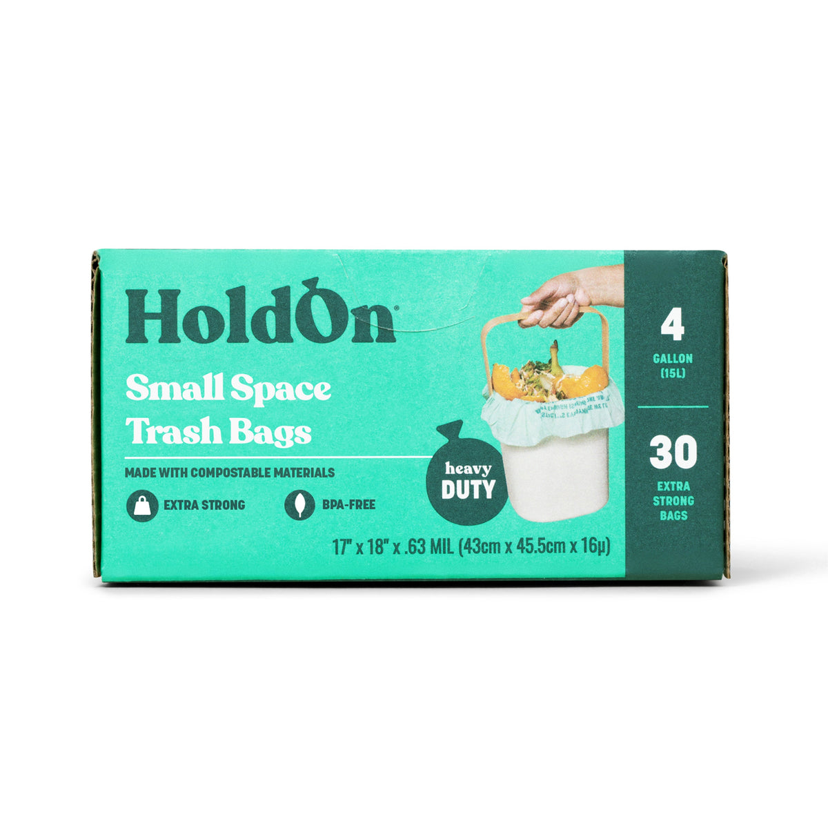 Compostable Small Space Bags, 4 gal - Unscented