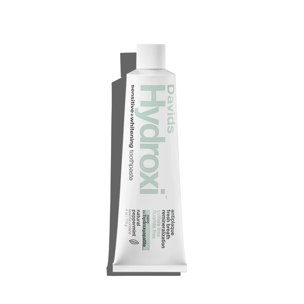 Home Essentials Hydroxi quality Toothpaste - Sensitive + Whitening w nano hydroxyapatite for daily home and personal routines with oral care