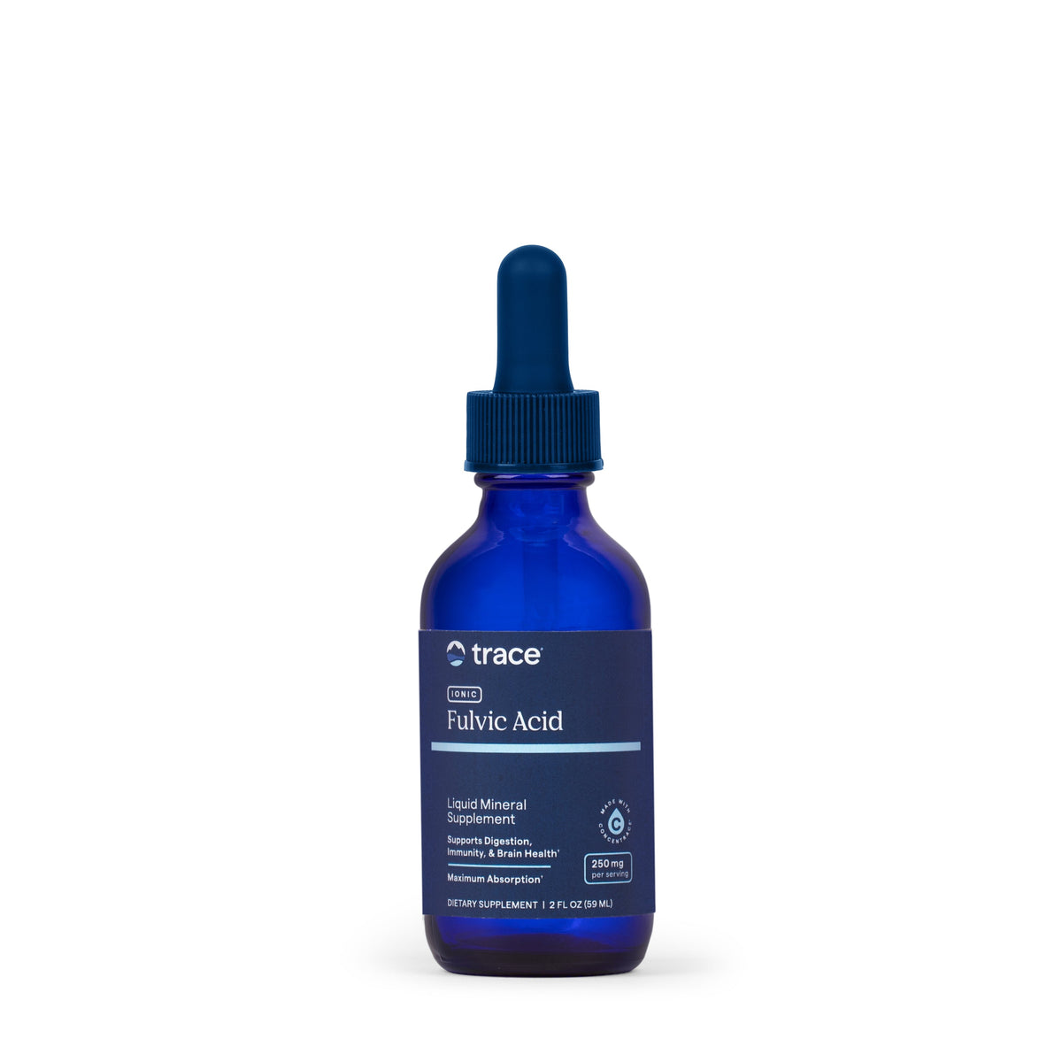 Liquid Ionic Fulvic Acid with ConcenTrace®, 250 mg