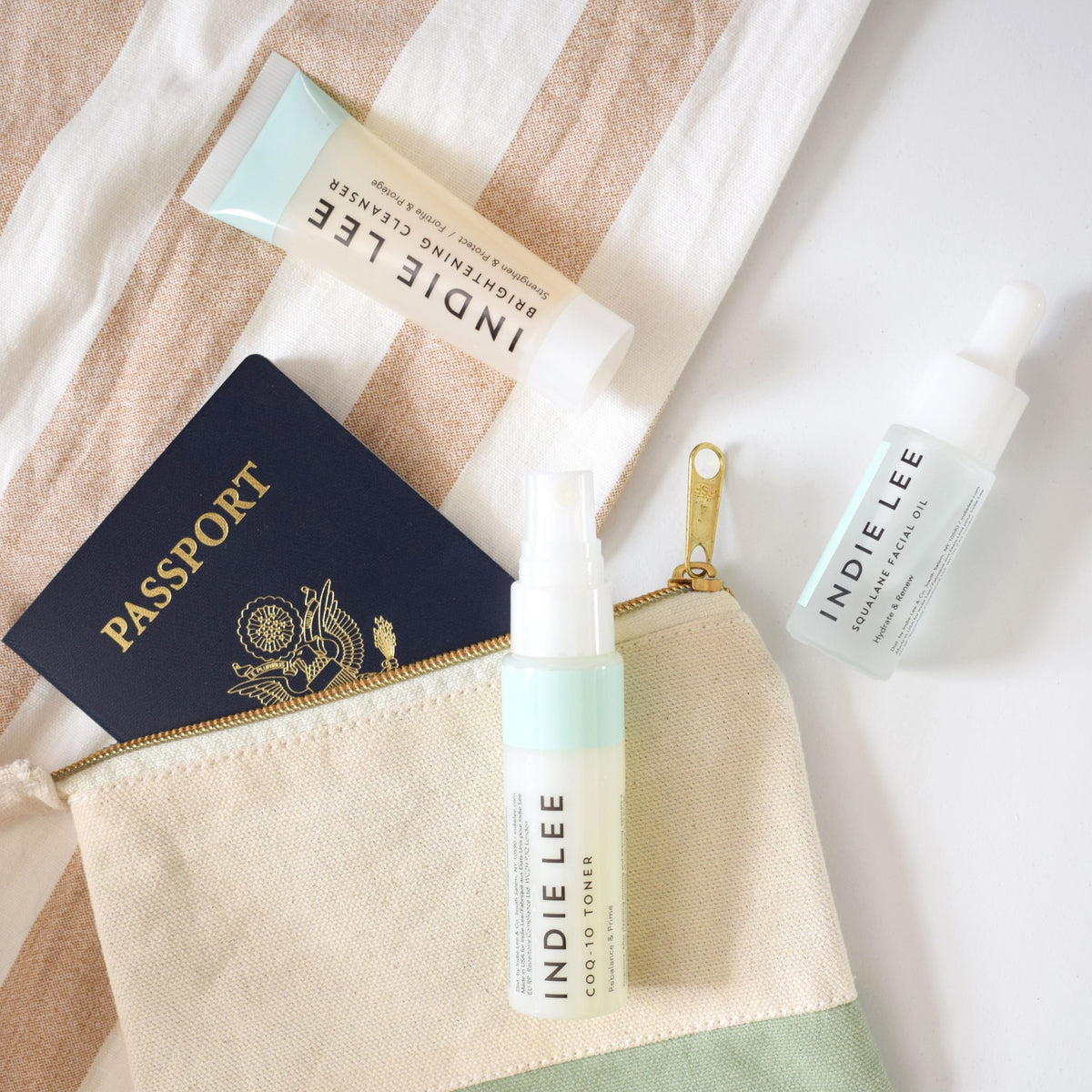 Daily Care CoQ10 Toner - Travel for daily home and personal routines with facial skin and sun care