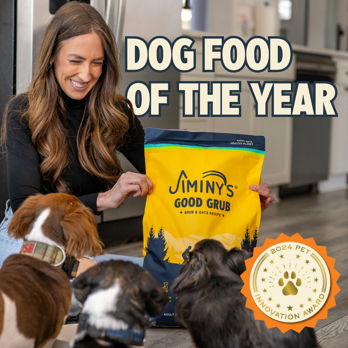 Daily Care Jiminy s Good Grub Dry Dog Food, Allergy Relief, Healthy Skin and Coat for daily home and personal routines with pet care treats and accessories