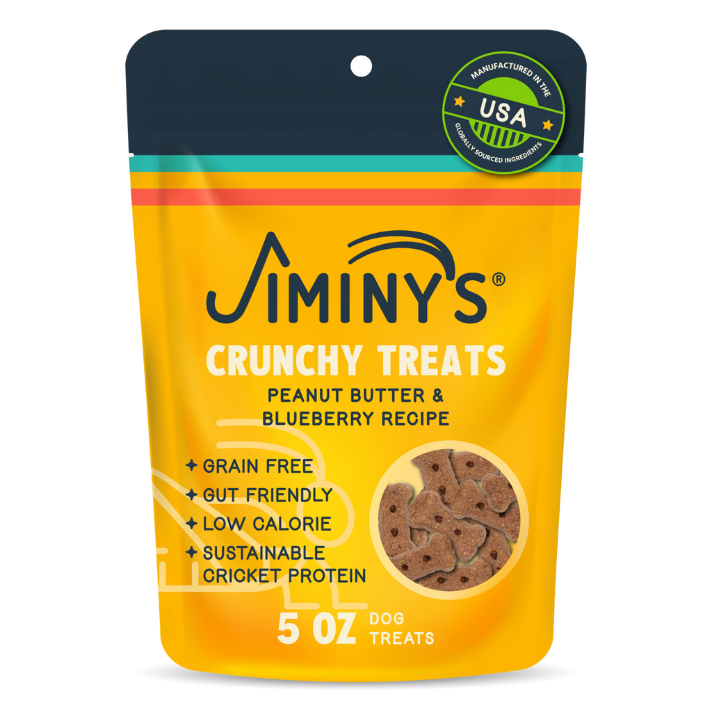 Crunchy Peanut Butter & Blueberry Cricket Dog Treat