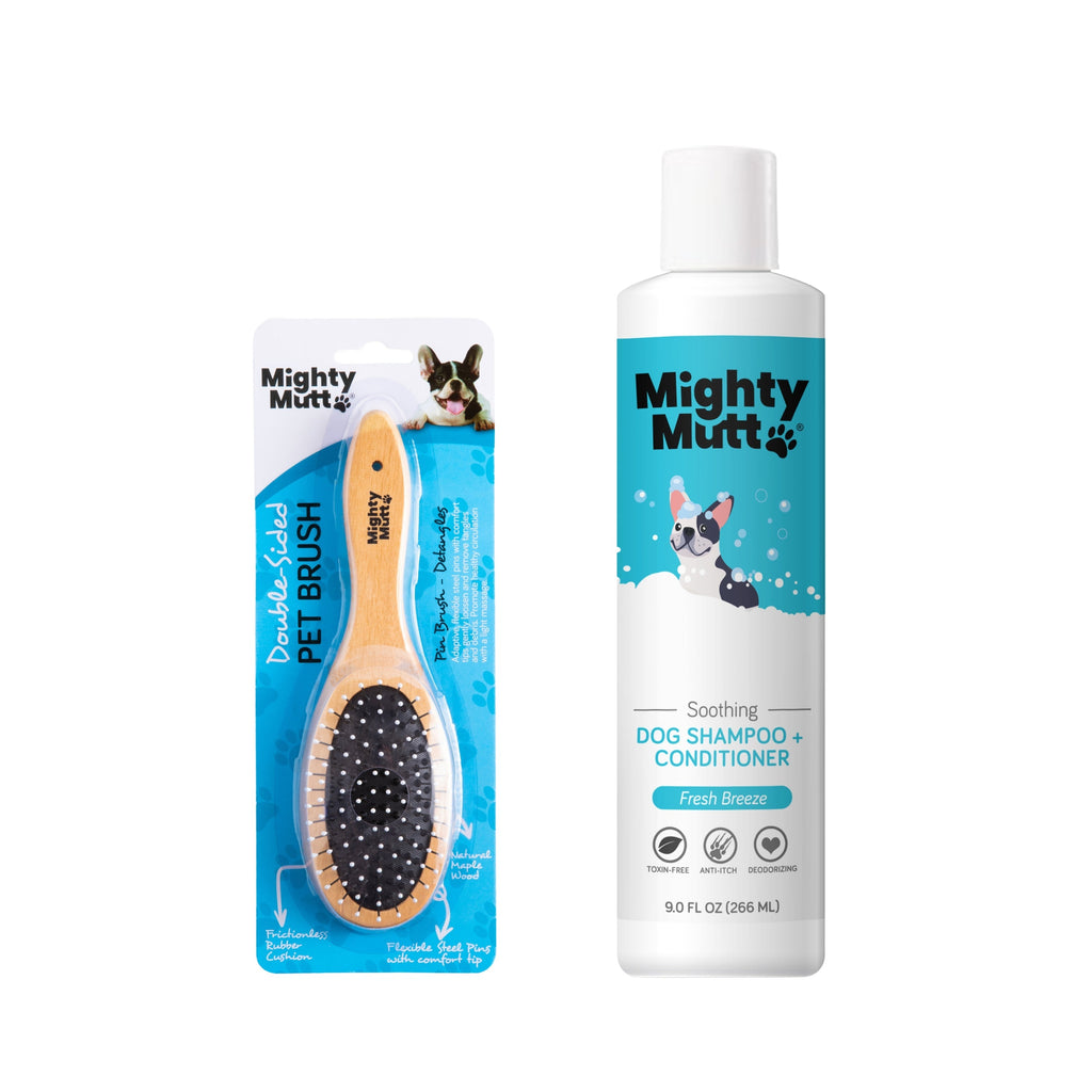 Buy Bamboo Grooming Brush for Pets, Get Dog Shampoo & Conditioner Free