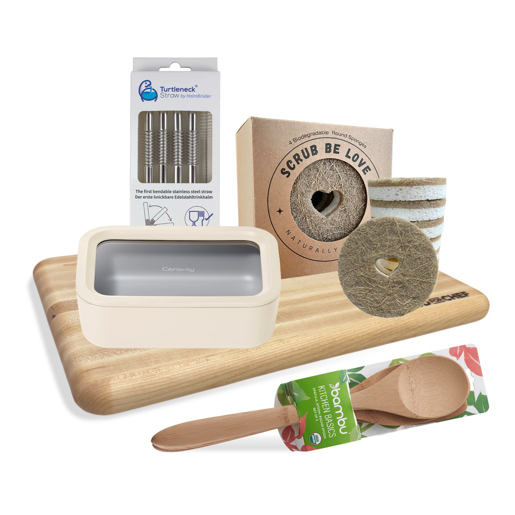 Daily Care Kitchen Bundle - Everyday Food-Contact Essentials for daily home and personal routines with pantry foods and beverages