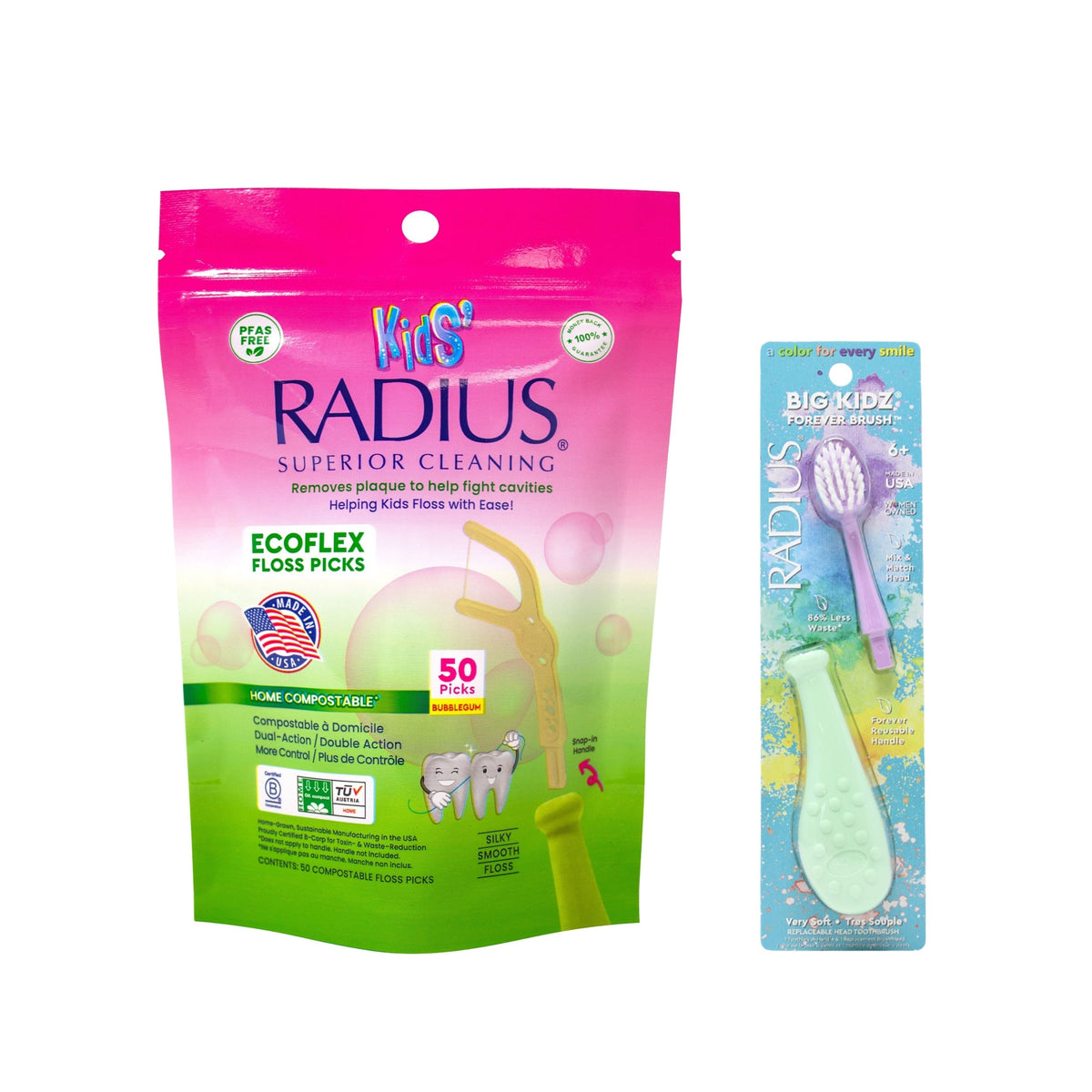 Buy Kids EcoFlex Floss Picks, Get Big Kidz® Forever Brush™ Free