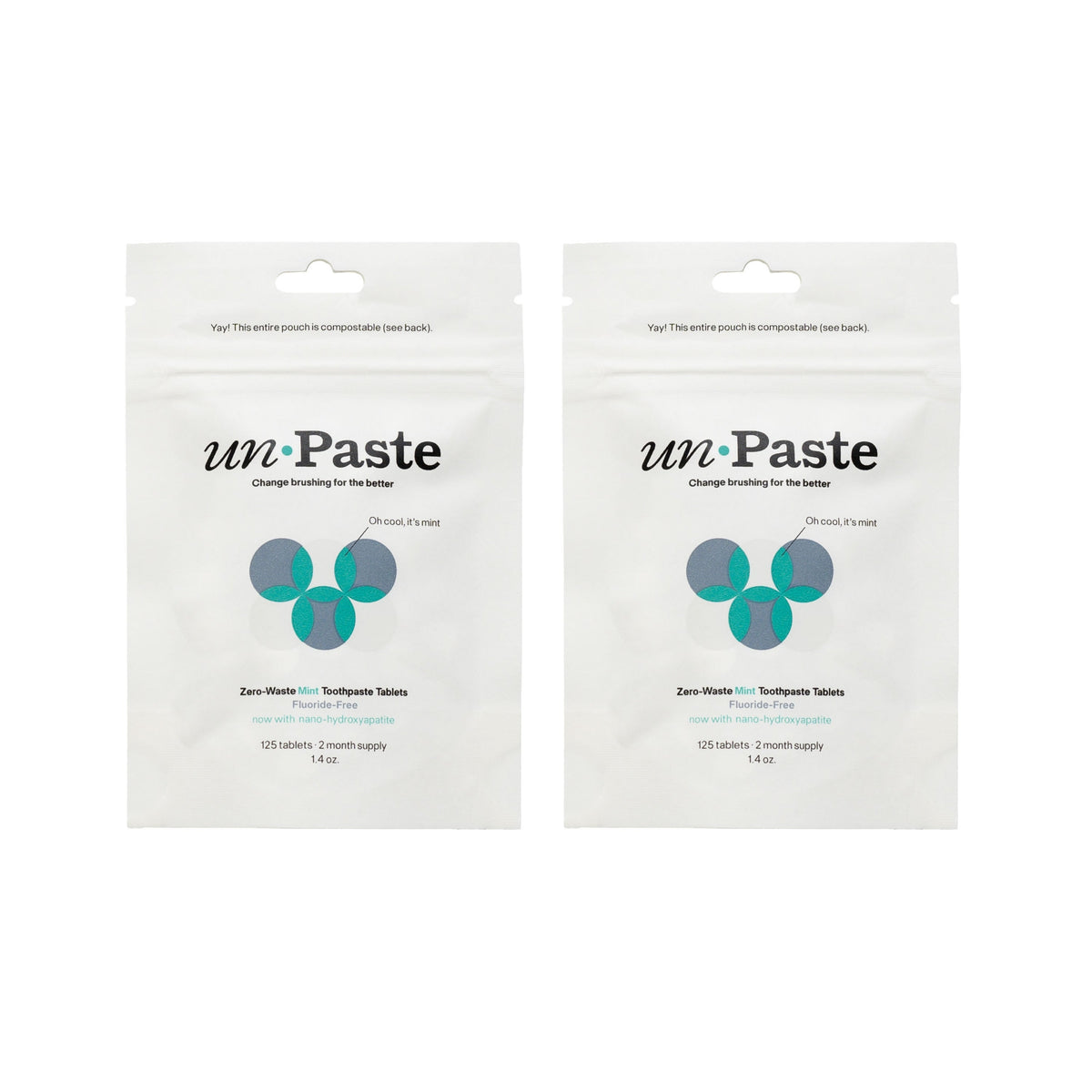 Buy One, Get One Free - Fluoride-Free Mint Toothpaste Tablets