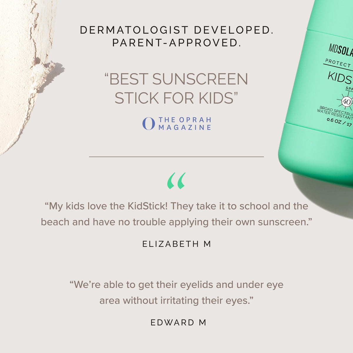 Practical Living KidStick SPF 40 for daily home and personal routines with facial skin and sun care