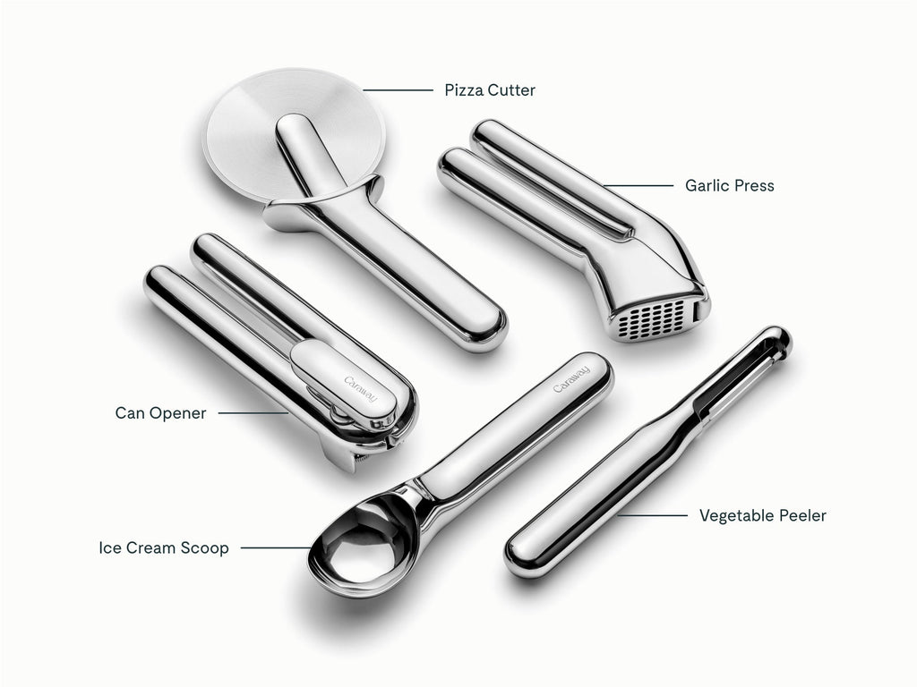 Routine Ready 5-Piece Stainless Steel Kitchen Gadget Set for daily home and personal routines with cookware food storage and kitchen tools