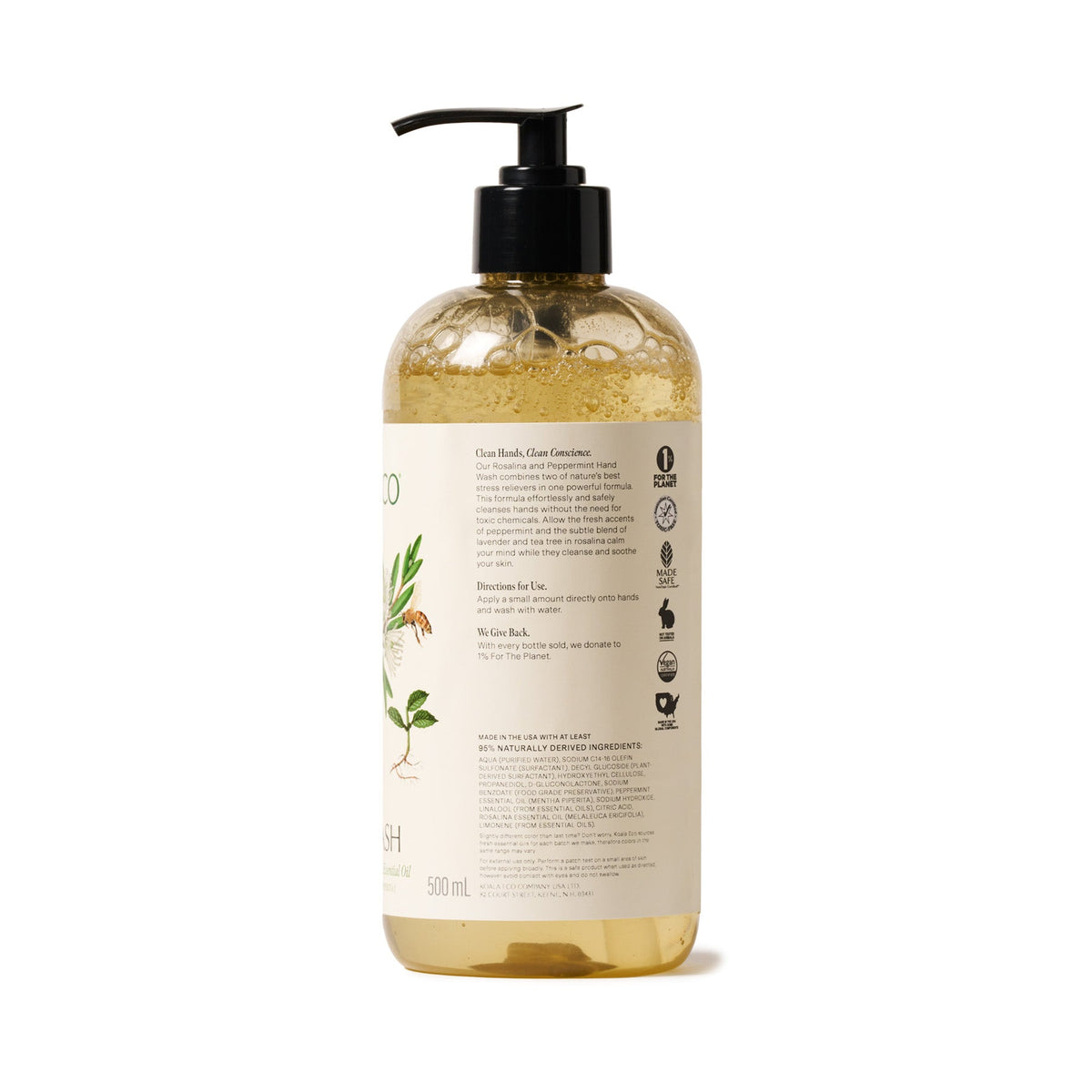 Practical Living Hand Wash - Rosalina and Peppermint for daily home and personal routines with bath body and hygiene