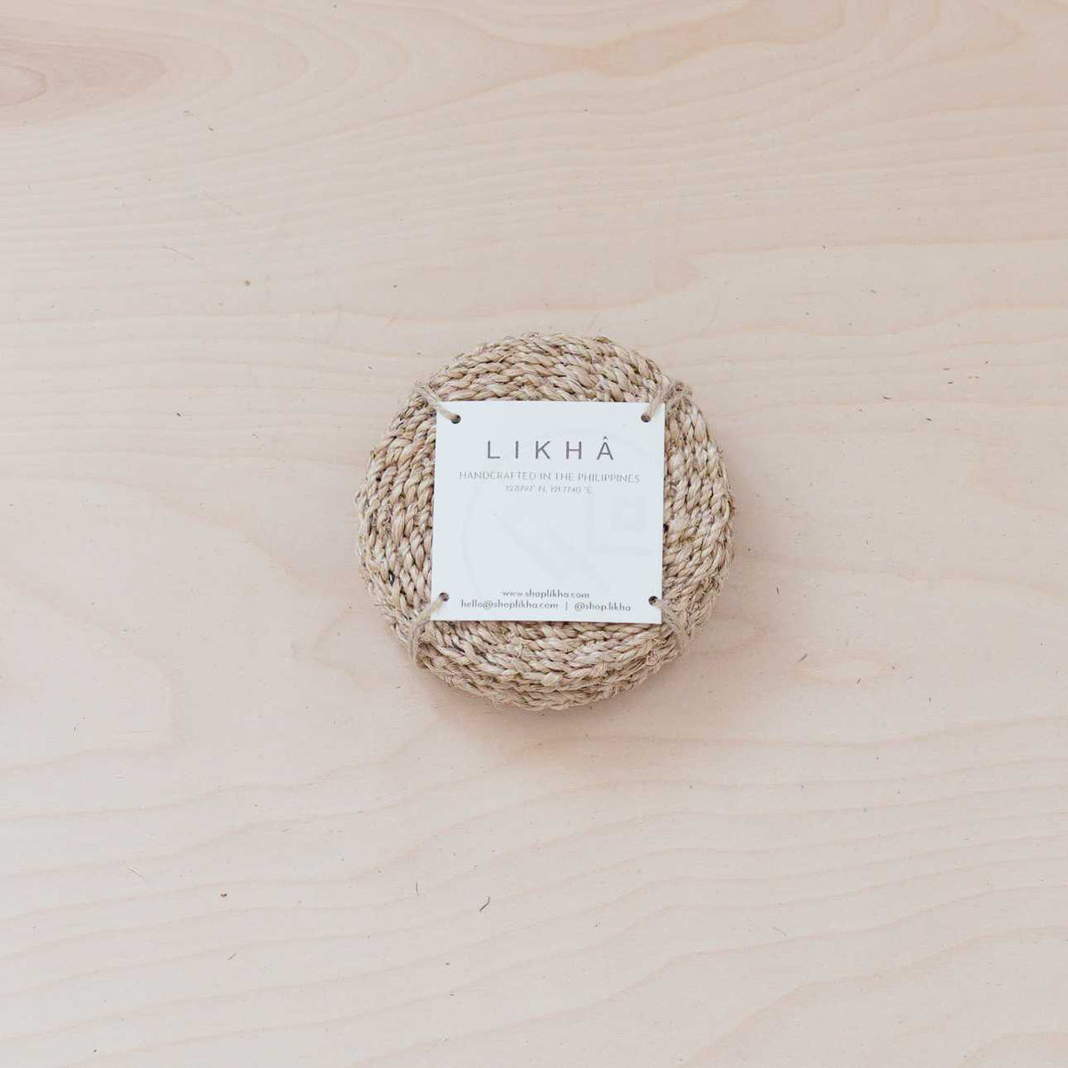 Everyday Home Abaca Coasters, set of 4 for daily home and personal routines with general everyday essentials
