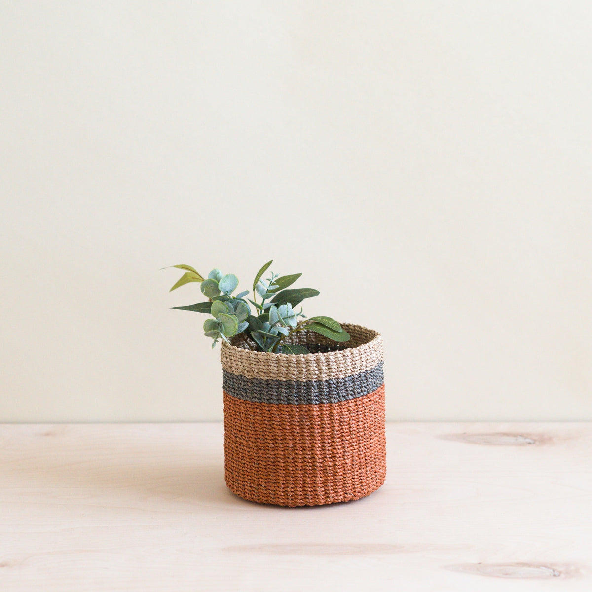 Everyday Home Abaca Cylinder Tabletop Basket for daily home and personal routines with home organization and everyday goods