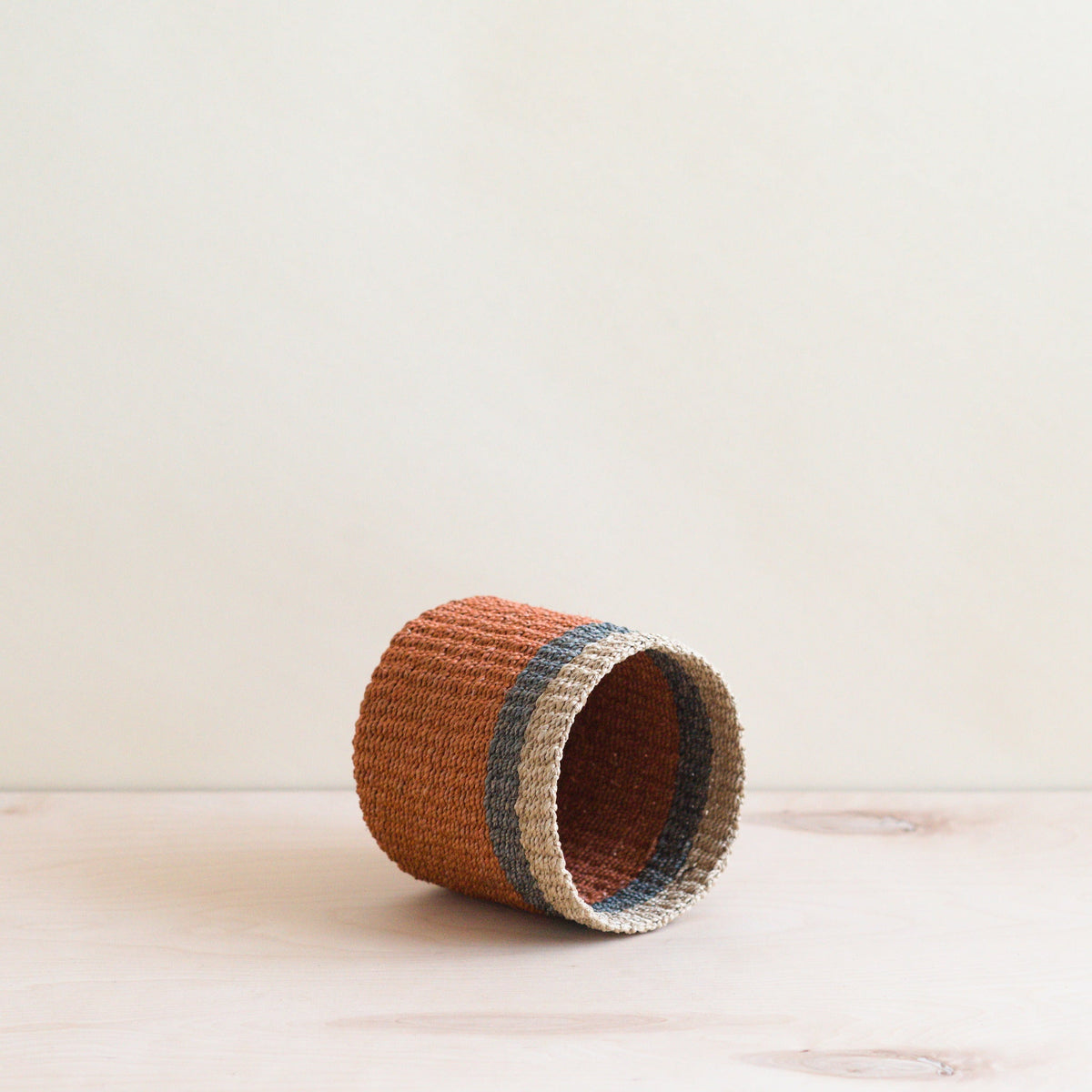 Everyday Home Abaca Cylinder Tabletop Basket for daily home and personal routines with home organization and everyday goods